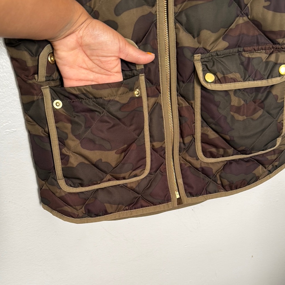 J. Crew Camouflage Quilted Vest - Picture 3 of 7